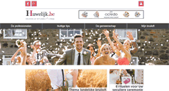 Desktop Screenshot of huwelijk.be